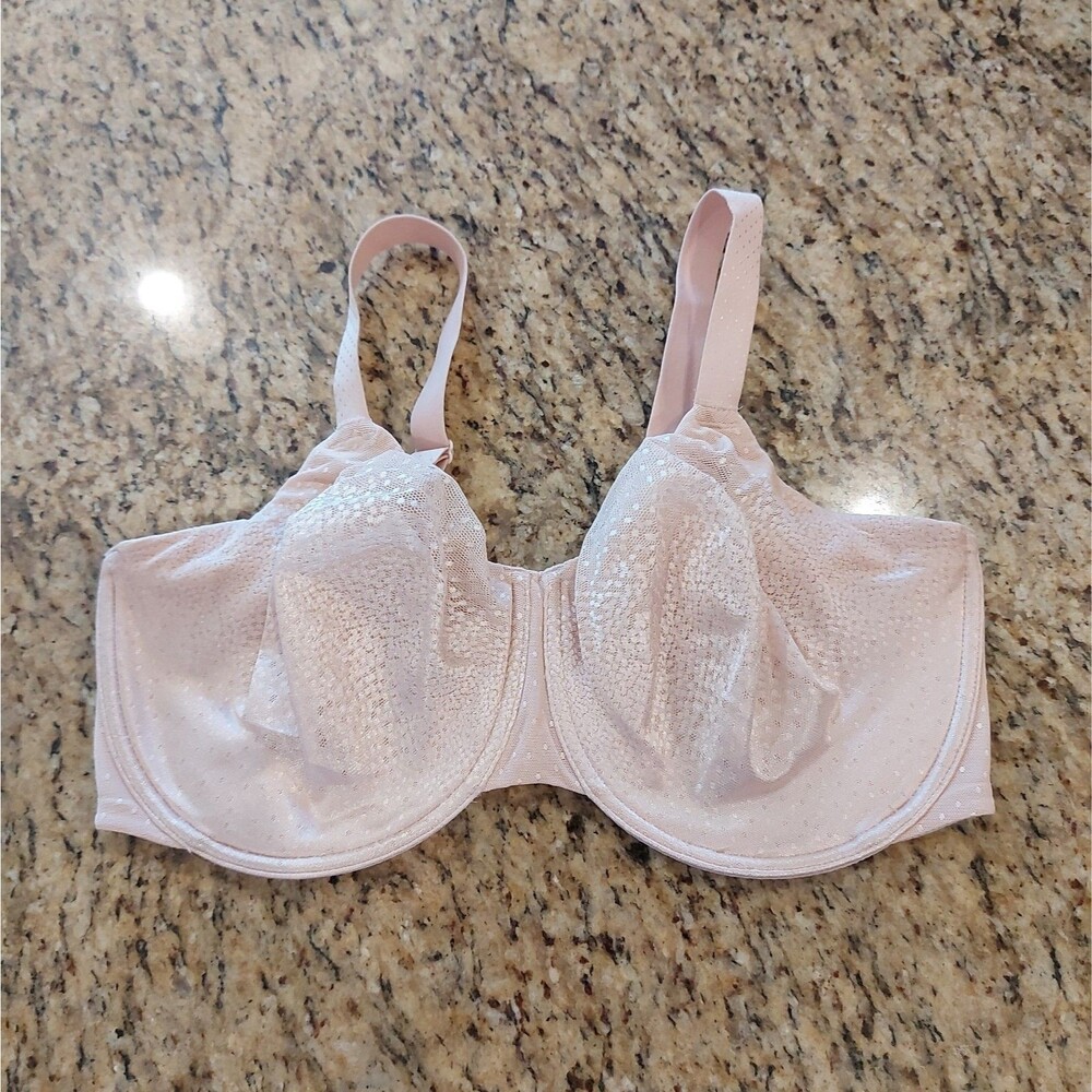 Wacoal 855303 Back Appeal UW Unlined Back Smoothing Bra Light Pink Sz 38H NWOT!